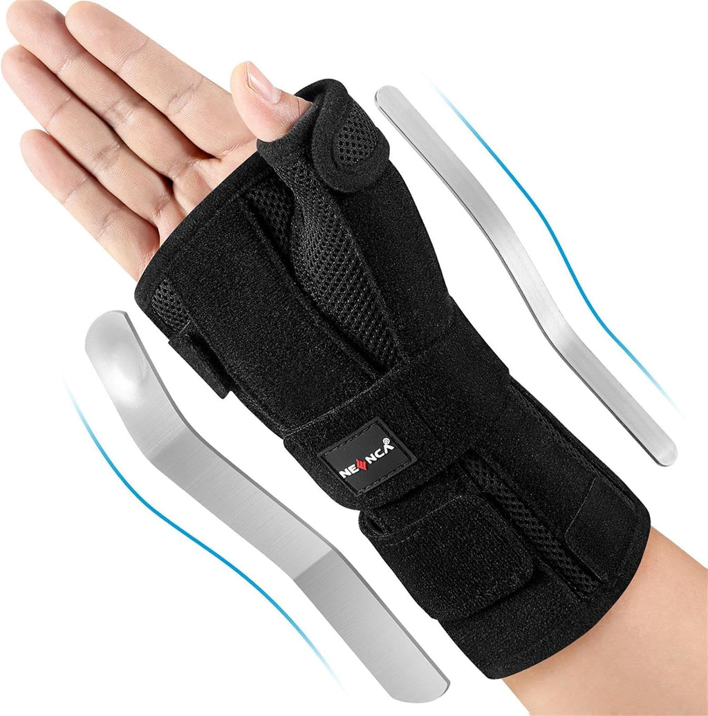NEENCA Carpal Tunnel Wrist Brace with Thumb Support, Medical Grade Night Support Thumb Spica Splint for Arthritis, Tendonitis & De Quervain’s ((XL/XXL/XXXL, Right Hand))