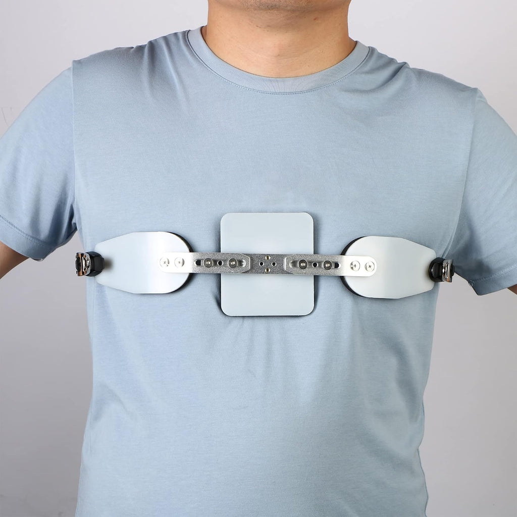 Medical Pectus Carinatum Orthosis Brace With Adjustable Straps, Pigeon Chest Orthosis Support Premium Corset (Adults)