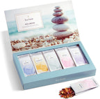 Tea Forte Single Steeps Loose Leaf Tea Sampler, Assorted Variety Tea Box, 15 Single Serve Pouches, Wellbeing Tea