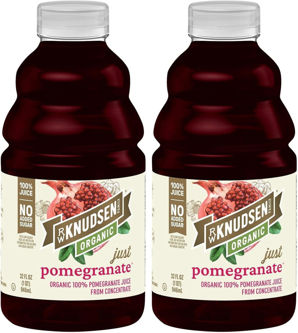 R.W. Knudsen Organic Pomegranate Juice from Concentrate, 32 fl oz (Pack of 2)