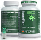 Probiotics for Women & Men - 120 Billion CFU, 17 Powerful Strains for Gut Health, Immunity & Fast Bloating Relief, Third - Party Tested, Non-GMO & Vegan Probiotics Formula for Digestive Health, 60 CT