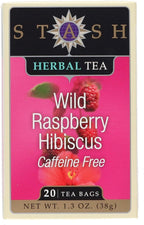 Stash Tea Wild Raspberry Hibiscus tea - 20 Count (Pack of 1)