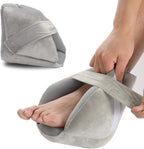Fanwer Heel Protectors for Pressure Sores - Foot Suppot Pillow, Heel Cushions for Heel Pain Relief, Bedsores, Pressure ulcers, Bedridden, 1 Pcs, Gray