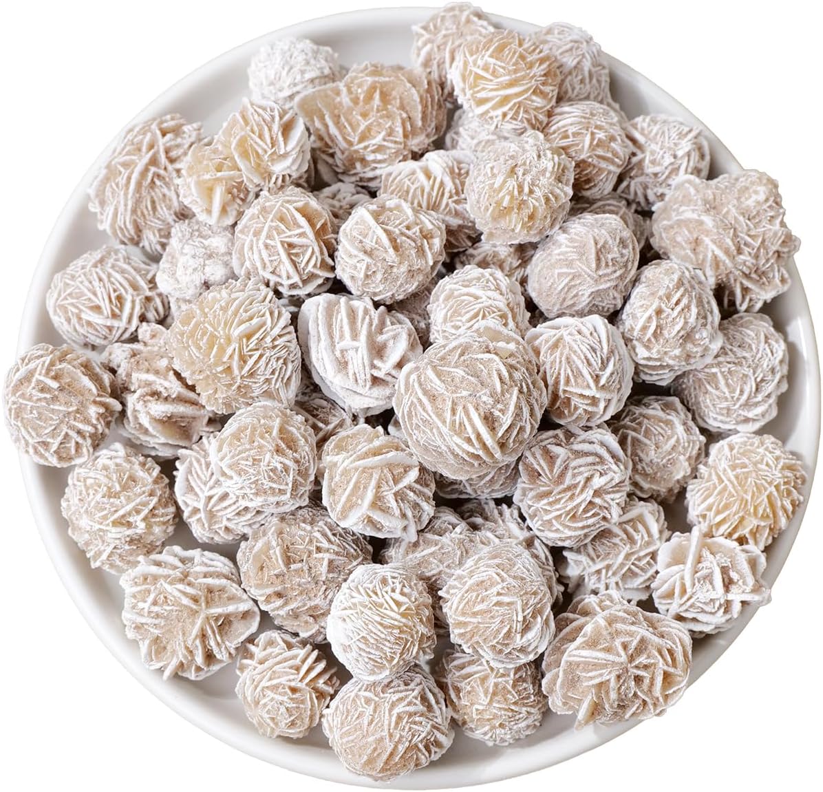 Apengshi 1/2lb Natural Desert Rose Selenite Crystal Rough Raw Stone Mineral Specimen Reiki Collection Energy Stone Home Decoration