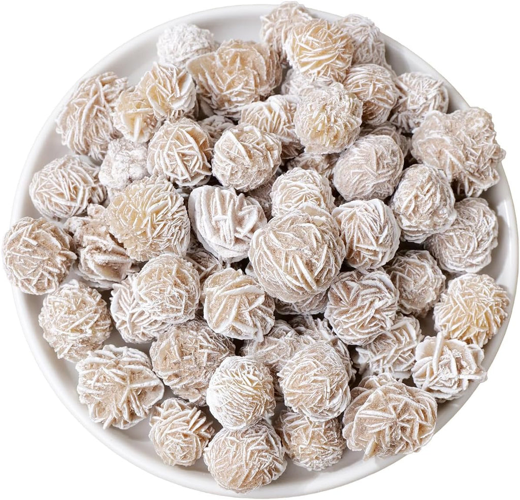 Apengshi 0.97lb Natural Desert Rose Selenite Crystal Rough Raw Stone Mineral Specimen Reiki Collection Energy Stone Home Decoration