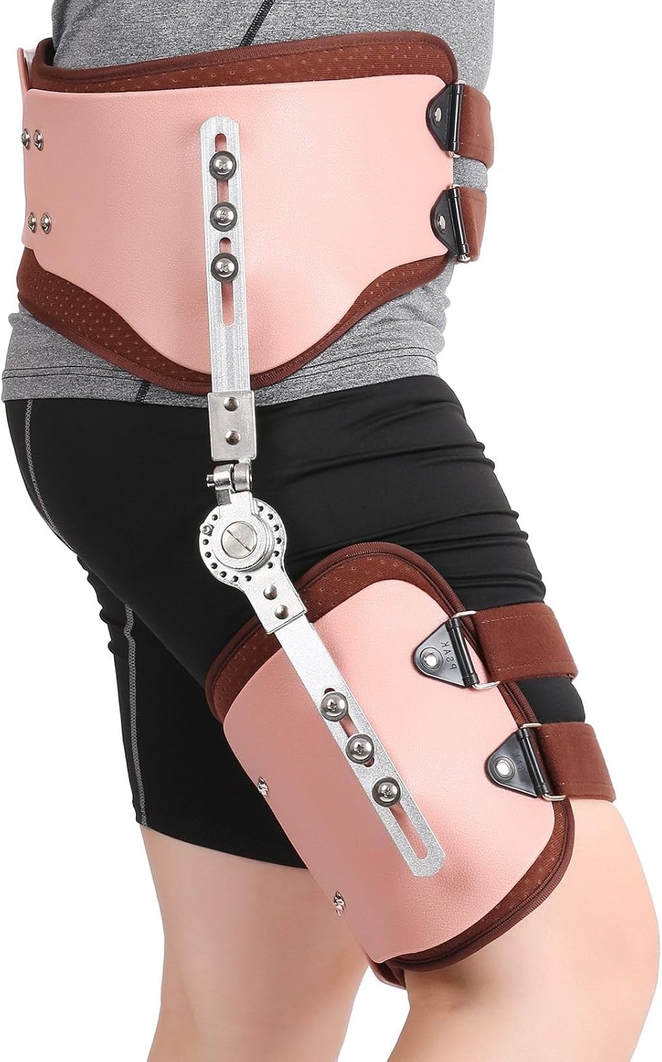 ROM Hip Abduction Brace, Post Op Hinged Hip Stabilizer Brace, Adjustable Hips Orthosis Support for Hip Replacements, Sciatica Pain Relief, Joint Protection Fixation Device (Right)