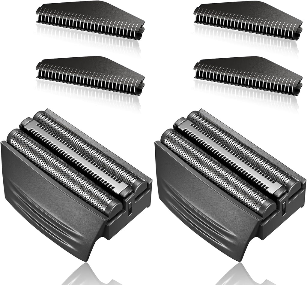 Shaver Replacement Foil Head Compatible with Remington TITANIUM-X Flex & Pivot Foil and Cutter Head for Shaver F4900,F5800,F7800 (Black/2Pack)