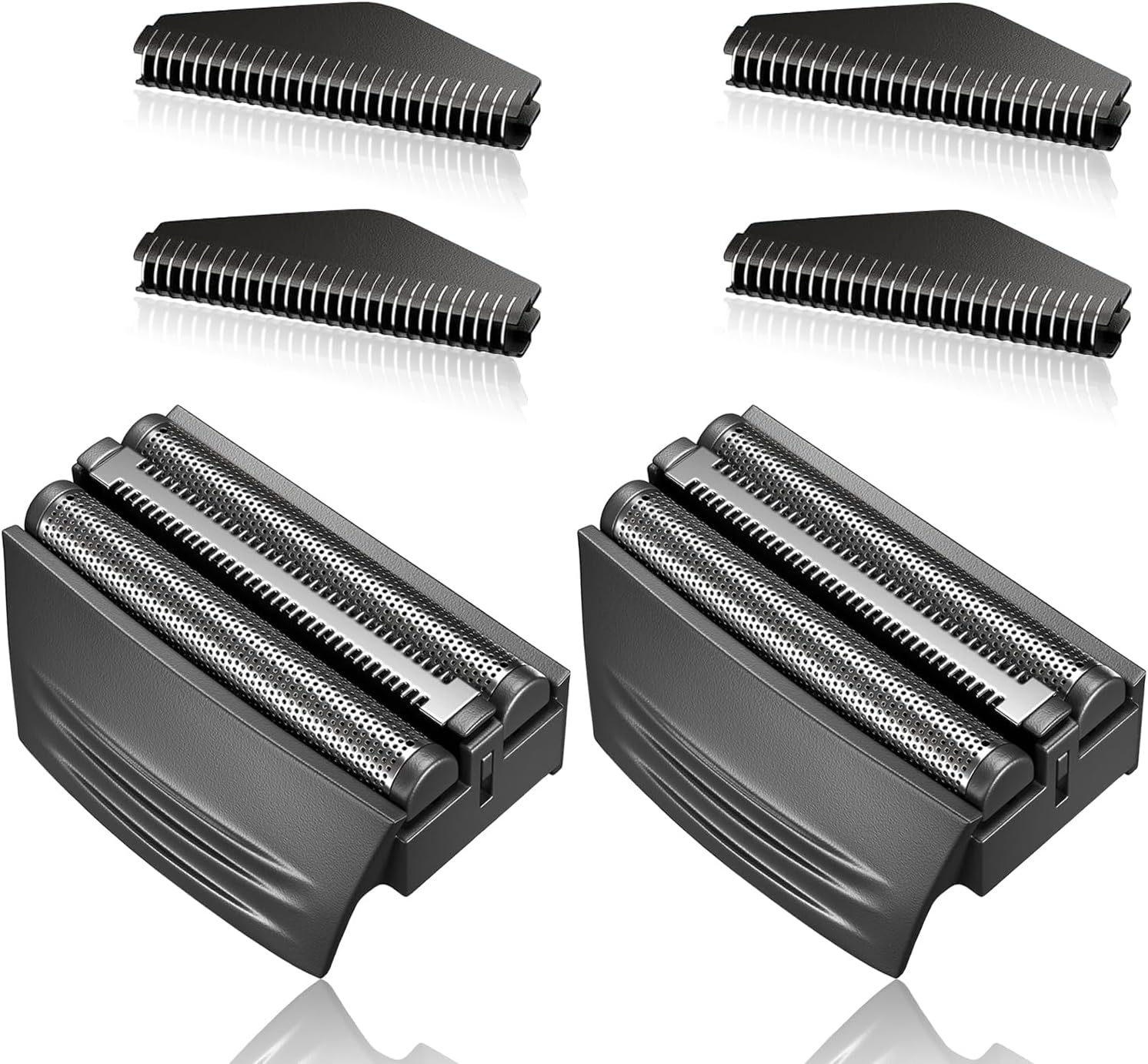 Shaver Replacement Foil Head Compatible with Remington TITANIUM-X Flex & Pivot Foil and Cutter Head for Shaver F4900,F5800,F7800 (Black/2Pack)