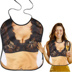 Funny Adult Bibs for Women Washable Waterproof Adult Bibs for Eating Clothing Protector Novelty Bib for Party Gifts