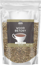 Birch & Meadow 4 oz of Wood Betony, Cut & Sifted, Non GMO