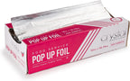 Crystal by crystalware Aluminum - Precut Foil Sheets - Pop Up Foil Sheets for Storing, Cooking Food - Premium Aluminum Foil Wraps - 12” x 10.75” - 500 Sheets, Silver