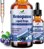 Menopause Supplements Liquid Drops, 8-in-1 Menopause Vitamin w. Black Cohosh, Ashwagandha, D3 B6 Multivitamin for Hot Flash, Night Sweats, Hormone Balance & Mood Support for Women Over 40