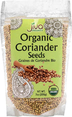 Jiva USDA Organic Coriander Seeds Whole 7 Ounce - New!