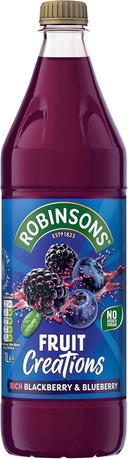 Robinsons Rich Blackberry & Blueberry Fruit Squash, 1L