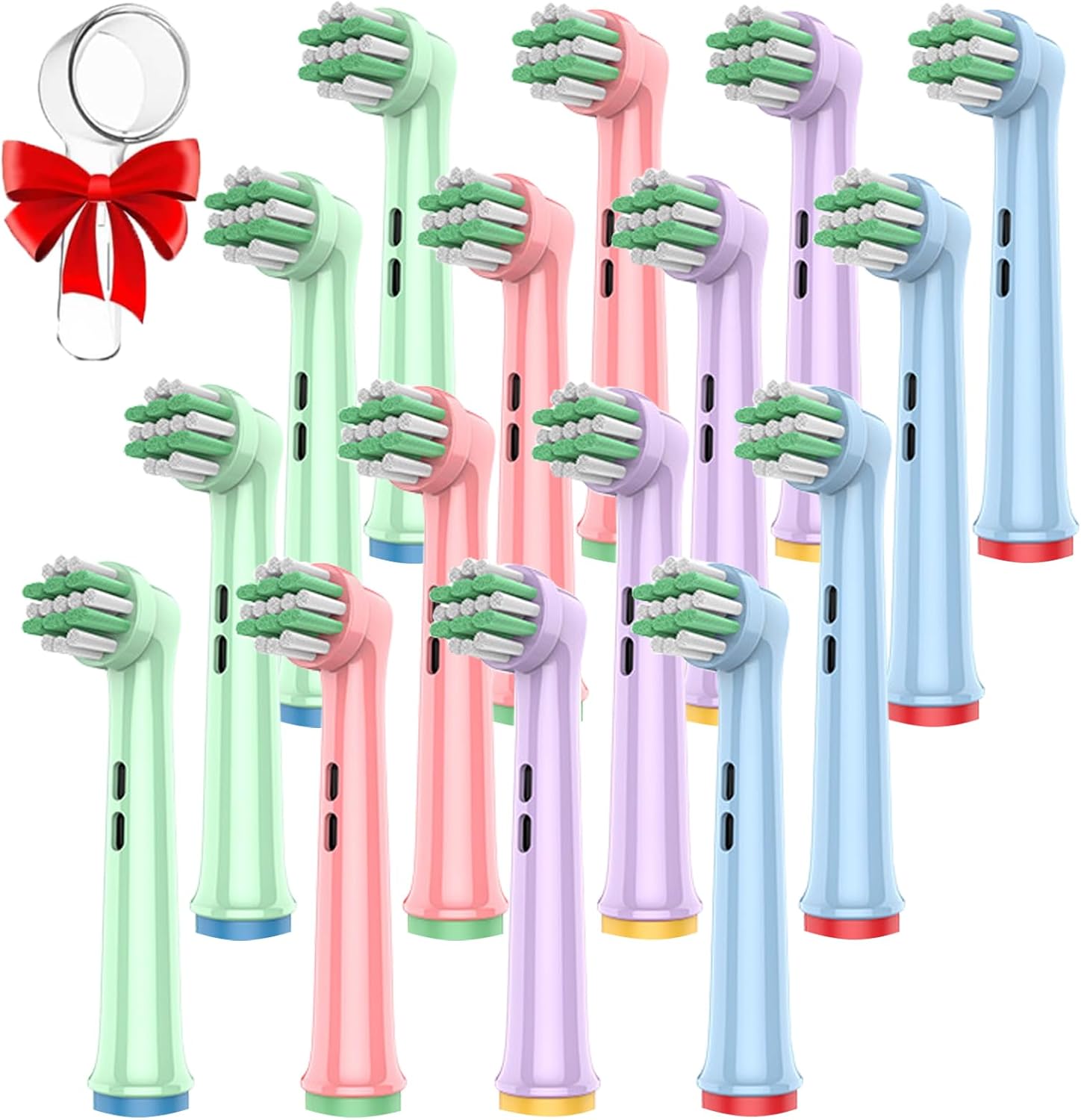16pcs Kids Toothbrush Heads Compatible with Oral B Electric Toothbrush, Replacement Heads Professional Soft Bristles Brush Heads for Children with Sensitive Gums