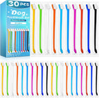 Navona 30 PCS Dog Toothbrushes, Double Headed Anti Slip Dog Tooth Brushing Kits, Cat Toothbrush, Pet Toothbrush for Dogs, Easy to Clean and Care for Teeth, Suitable for Small to Large Dogs and Cats