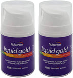 Fisiocrem Liquid Gold - Concentrated Massage serum for Tense and Stiff Areas, Double Strength = Double fisiocrem Actives - 50 ml (Pack 2 Units)