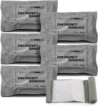 Primacare WB-7706 5-Pack Israeli Bandages – 6" Emergency Trauma Wound Dressing, Vacuum-Sealed, Sterile, Bleeding Control for First Aid, Tactical, Military, EMT & Survival Kits