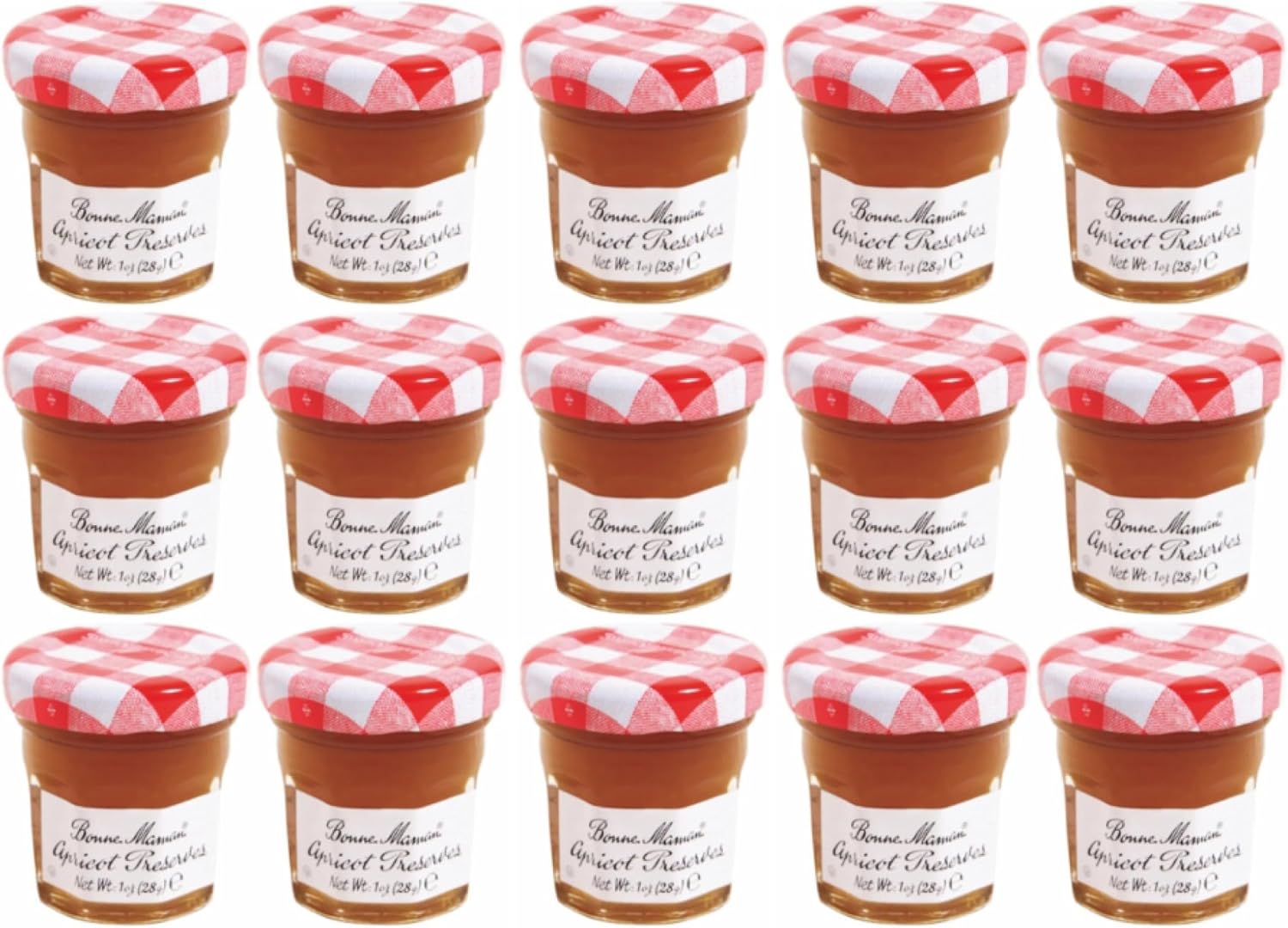 Bonne Maman Apricot Preserves, 1 Ounce Jars (Pack of 15)