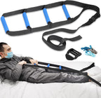 Bed Ladder Assist,Pull up Helper and Sit up Helper 4 Handle Grips,Bed Rail Assistance Devices Adjustable Length Bed Lift for Most Beds Mobility Aid for Elderly, Handicapped,Injured (160 INCHES)