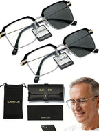 Frameless Smart Zoom Reading Glasses for Men & Women, Auto Focus Distance Near Progressive Multi-focus HD Vision