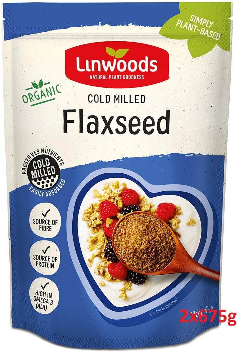 Linwoods Organic Milled Flaxseed (425g) - Pack of 2