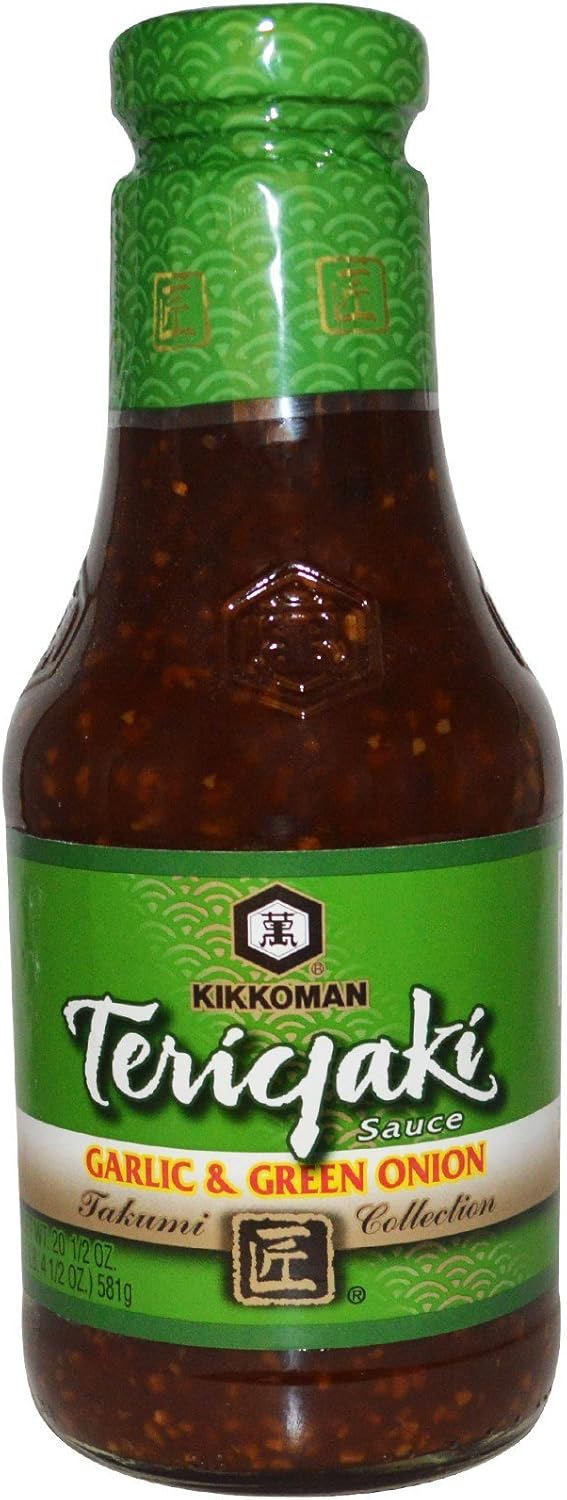Kikkoman, Teriyaki Sauce, Garlic & Green Onion, 20 1/2 oz (581 g)(Pack of 2)