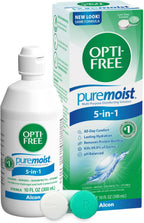 Opti-Free Puremoist Multi-Purpose Contact Lens Cleaning and Disinfecting Solution with Lens Case, 10 FL Oz (Pack of 1)