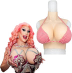 Silicone Breastplate Fake Breasts C-G Cup Fake Breastplate Silicone Breast Forms for Cosplay Dragqueen Crossdresser