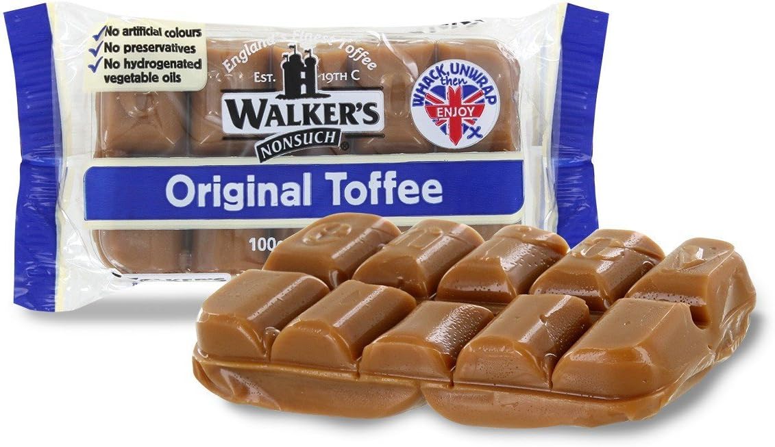 Walkers Nonsuch English Toffee - Original - 100g (8 Count)