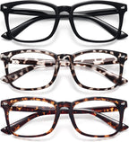 WOWSUN Unisex Stylish Nerd Non-prescription Glasses, Clear Lens Eyeglasses Frames, Fake Glasses