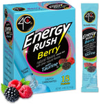 4C Energy Rush Stix, Berry 1 Pack, 18 Count, Single Serve Water Flavoring Packets, Sugar Free with Taurine, On the Go Bundle