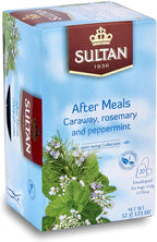 SULTAN TEA After Meals, Moroccan Green Tea with Caraway, Rosemary & Peppermint Herbal Green Teas (Single Pack - 20 Tea Bags)