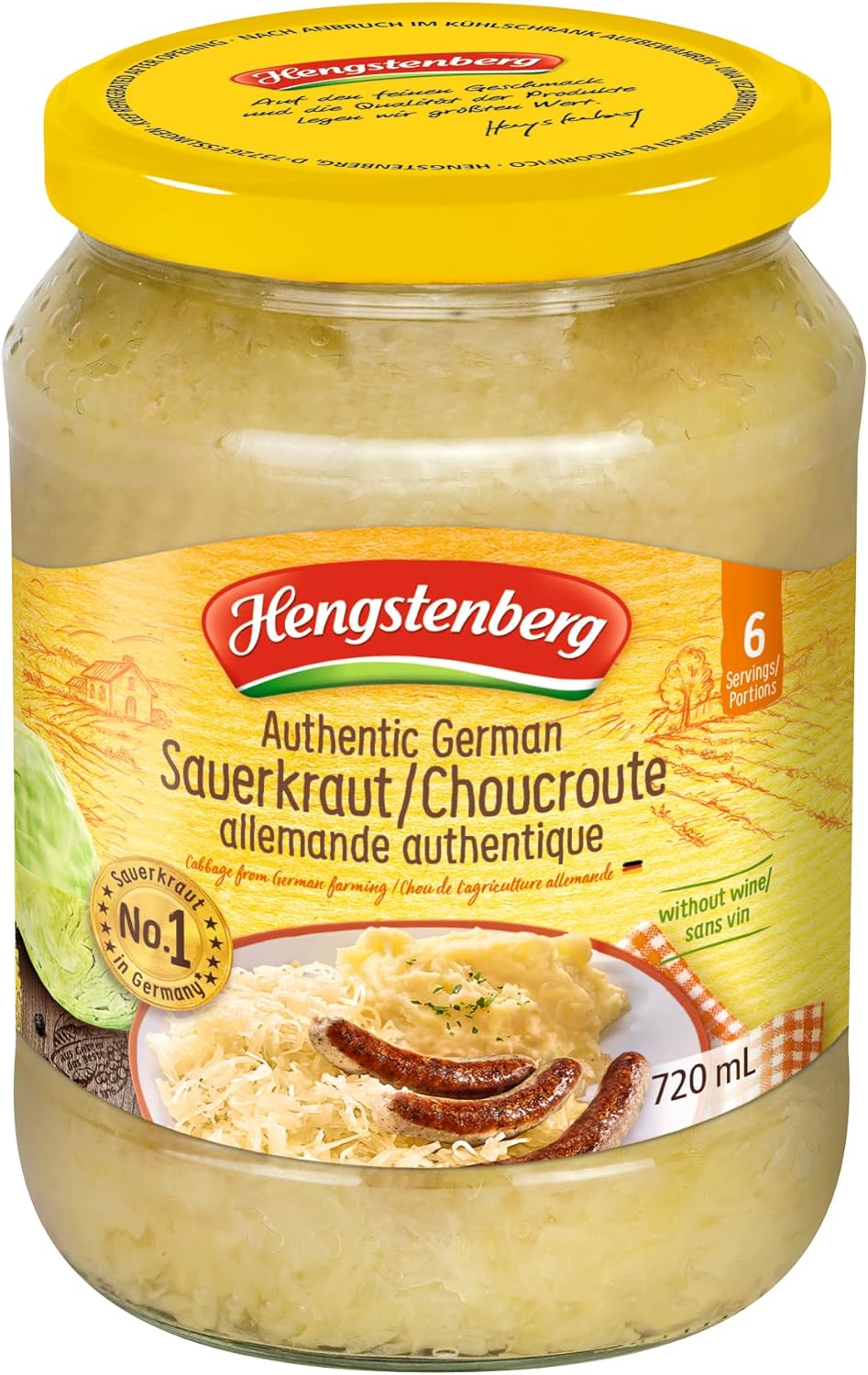 Hengstenberg Authentic German Sauerkraut