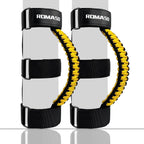 ROMASO Roll Bar Grab Handle for Jeep Wrangler,Grab Handle for Jeep Wrangler YJ TJ JK JL&Gladiator JT 1986-2025,Paracord Handles Grip,Black/Yellow,Pack of 2