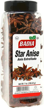 Badia Star Anise, 7 oz – Whole Dried Star Anise Pods for Baking, Teas & Authentic Dishes, Aromatic Spice