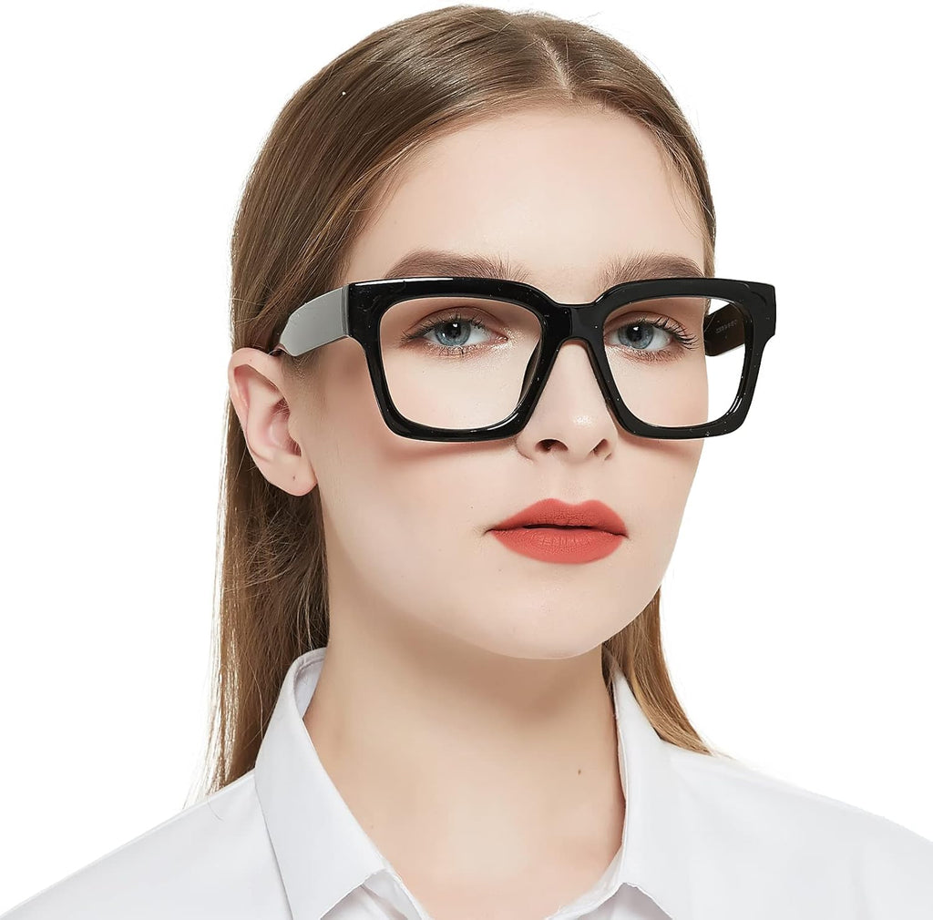 OCCI CHIARI Large Reading Glasses for Women Stylish Square Readers 1.0 1.25 1.50 1.75 2.0 2.25 2.50 2.75 3.0 3.5