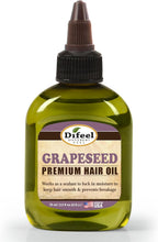 Difeel Grapeseed Premium Hair Oil 2.5 oz. - Natural Grapeseed Oil for Hair