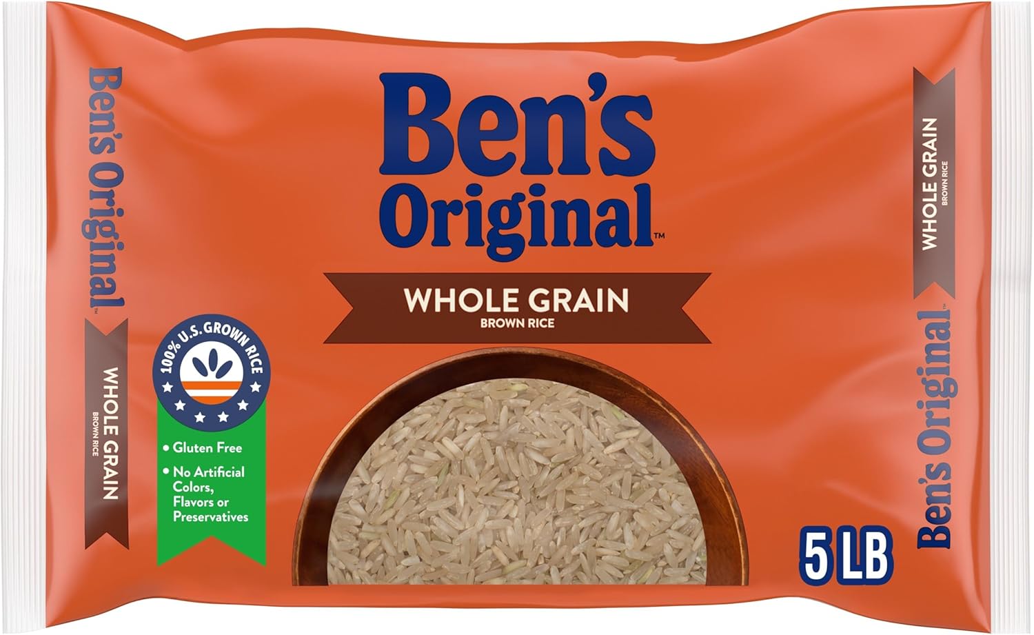 BEN'S ORIGINAL Whole Grain Brown Rice, 5 lb Bag