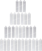 Amazing Gemstone Selenite Crystal Points Bulk Healing Crystals - Pack of 3 Single Terminated Healing Wand Point Bulk Crystals for Crafts, Crystal Grid, DIY Work - Premium Crystals for Beginners Gifts