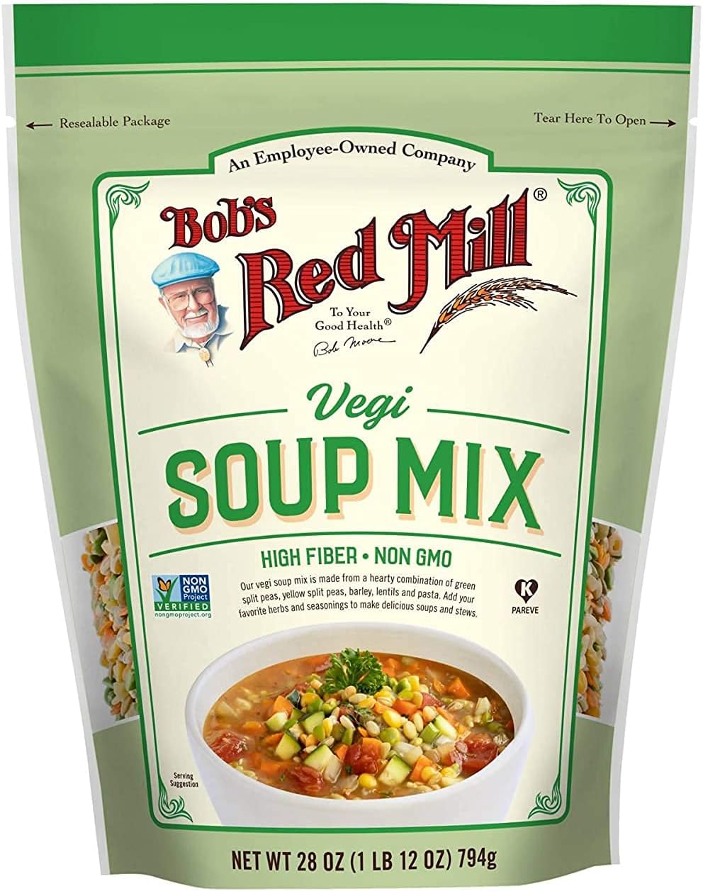 Bob's Red Mill Vegi Soup Mix, 28oz (Pack of 1) - Non GMO, Vegan, Kosher