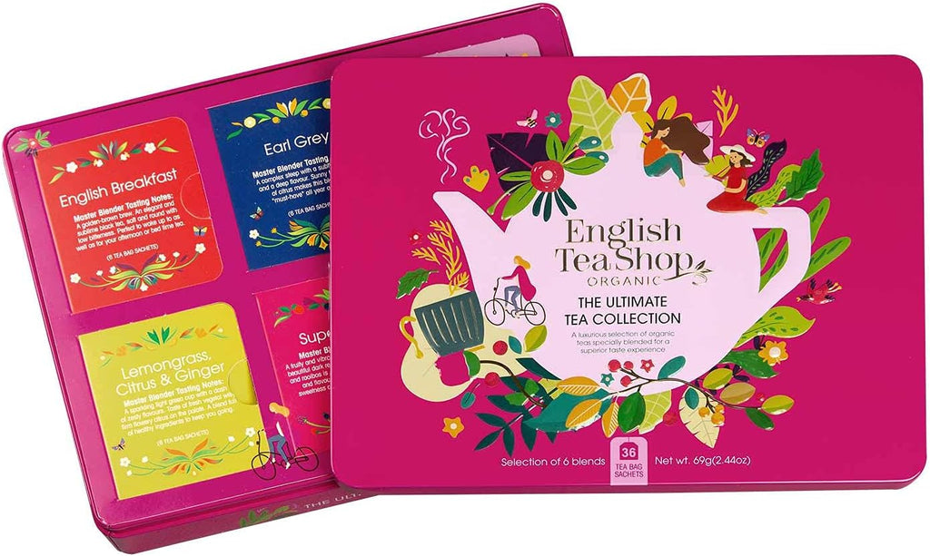 English Tea Shop - Ultimate Tea Collection- Gift Tin - 36 Tea Bag Sachets, 69g