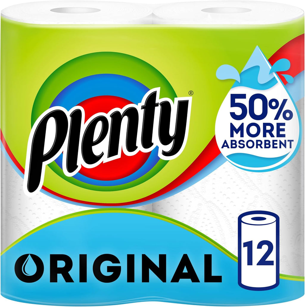 Plenty Original Kitchen Roll, 12 Rolls