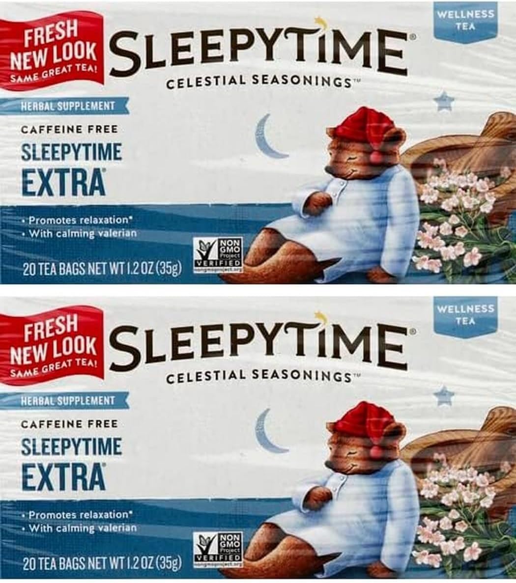 Celestial Seasonings Herbal Tea, Sleepytime Extra, 20 Count- Pack of 2