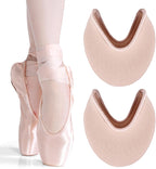 Ballet Dance Pointe Shoe Socks Pad, Toe Pads for Pointe Shoes, Anti-Slip Toe Half Socks, Relief Forefoot Pain Point Shoes Ballet Slipper(Color:Light Pink)