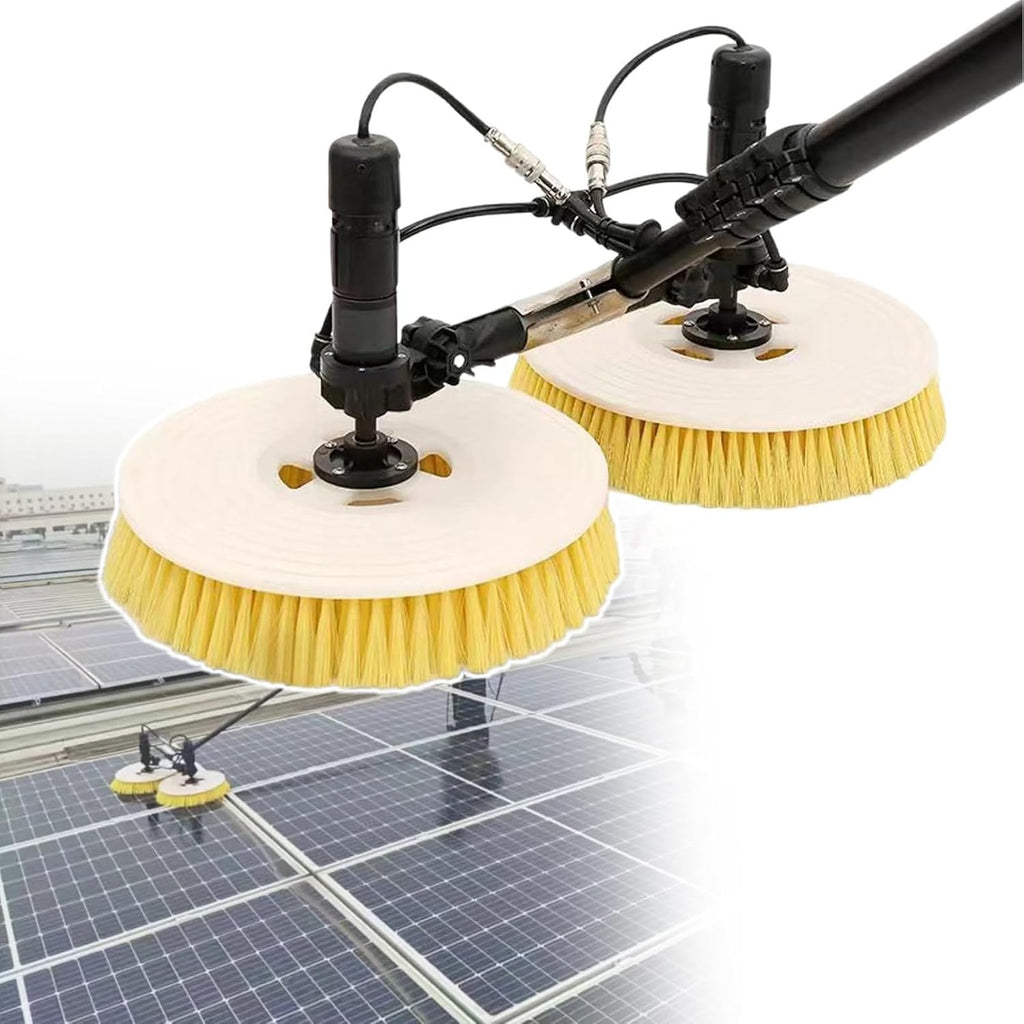 Solar Panel Cleaning Brush, Outdoor Washing Device, Adjustable Length Cleaning Tool for Caravan Solar Panel Deck