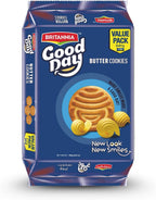 Britannia Good Day Butter Cookies 648g (22.8 oz) Family Pack | Crispy Butter Biscuits for Tea, Snacks & Parties