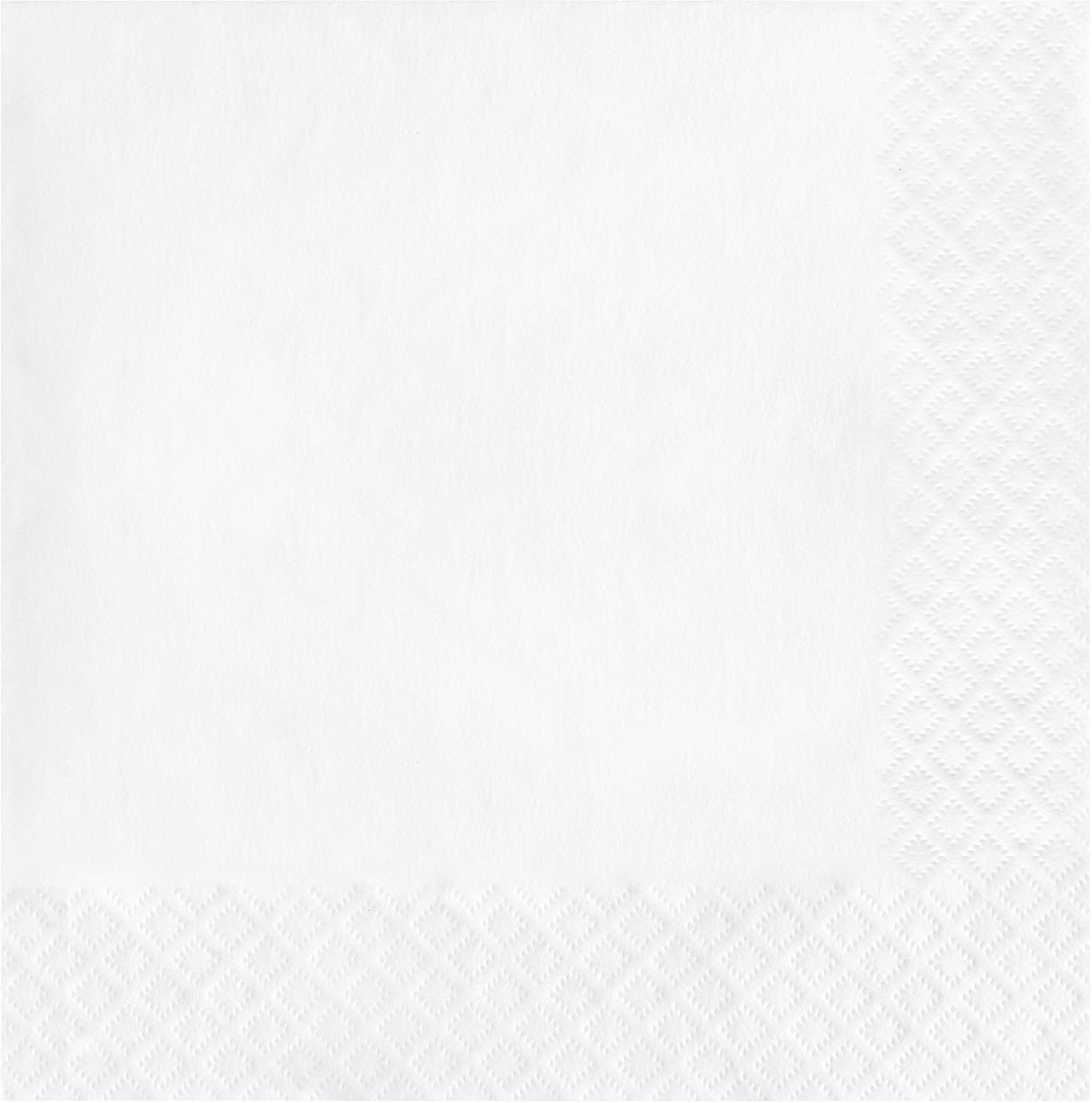 250-Count Touch of Color 3-Ply Paper Dinner Napkins, White