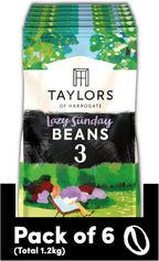 Taylors of Harrogate Lazy Sunday Coffee Beans, 200 g (Pack of 6 - Total 1.2kg)