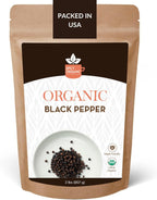 Spicy Organic Ceylon Black Peppercorns Whole 2 LB (32 OZ) – USDA & Kosher Certified, Gluten-Free & Non-GMO – Pure Ceylon Premium Quality Organic Pepper, Perfect for Grinder Refill